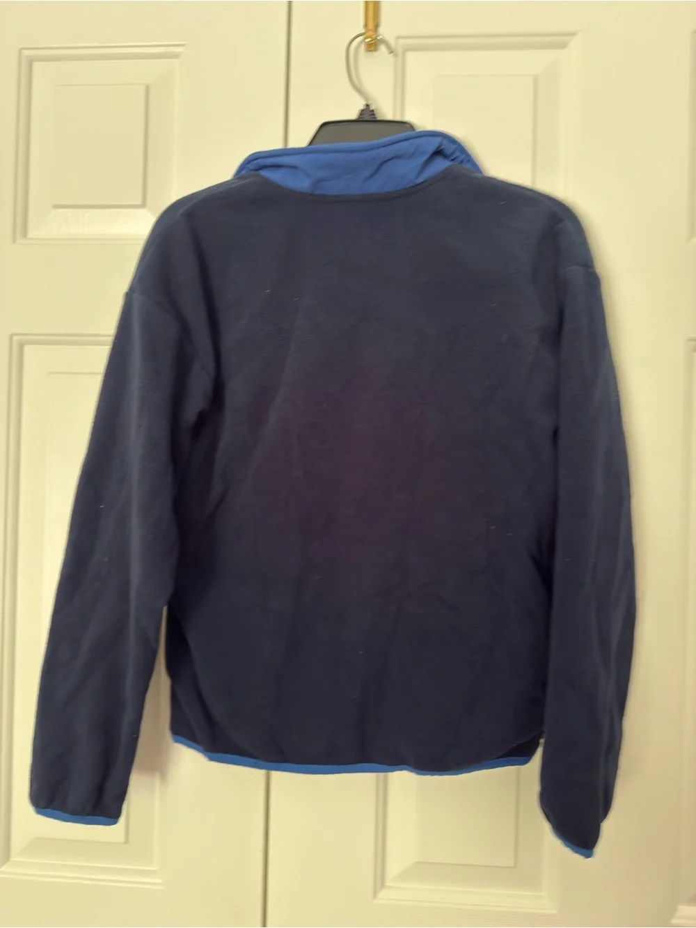 Columbia Navy and Royal Blue Fleece Pullover Hoodie